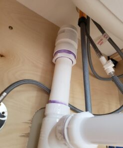 Oatey Sure-Vent 1-1/2 in.–2 in. 160 Branch, 24 Stack DFU Air Admittance Valve with White PVC Sch. 40 Adapter 39 6145M8LJULL