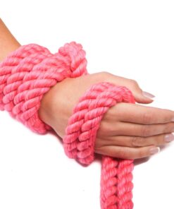 Ravenox Natural Twisted Cotton Rope | Made in The USA | Strong Triple-Strand Cordage for Sports, Décor, Pet Toys, Crafts, Macramé & Indoor Outdoor Use| by The Foot & Diameter (Multiple Color) Hot Pink 1/2 Inch x 25 Feet 14 6147 HVwZ9L