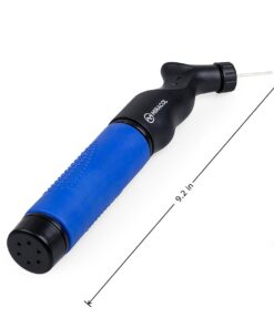 MIRACOL Dual Action Ball Pump with 5 Replacement Needles, Sturdy and Portable Design Air Pumps, Best for Basketball, Soccer, Volleyball, Rugby and Other Inflatables 16 6147 heEdNL
