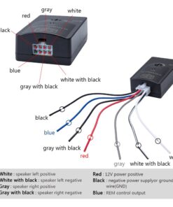 Mr. Ho Auto Car RCA High to Low 2-Channel Line Output Converter with Adjustable Subwoofer Level for Car Amplifier – Black 7 6147iU7tOQL