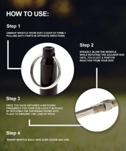 forepets Dog Training Whistle with Red Lanyard to Stop Barking. Professional Silent Adjustable Ultrasonic Tool to Train and Control Poppy Bark 9 6149CBOJ05L