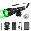 WindFire Waterproof 350 Lumens 250 Yards Green LED Coyote Hog Fox Predator Varmint Hunting Flashlight with Red Light LED Bulb Module Pressure Switch & Barrel Mount 57 614AikqOe6L