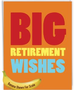 NobleWorks Big Retirement Wishes - Congratulations Retirement Card with Envelope (Large 8.5 x 11 Inch) - Farewell Card for Boss, Employee, Coworker J2734RTG 15 614AyRMTgcL