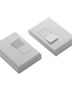 Home Automation Lighting, ZWAVE Plus Smart Switch by Ecolink, Lighting Control, White Dual Rocker Style Light Switch Design (PN - DDLS2-ZWAVE5) 7 614BR4JLX1L