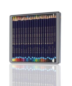 Alternative view of Derwent Inktense Pencils Tin, Set of 24, Great for Holiday Gifts, 4mm Round Core, Firm Texture, Watersoluble, Ideal for Watercolor, Drawing, Coloring and Painting on Paper and Fabric (0700929) 24 Count
