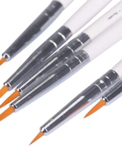 MEEDEN Miniature Detail Paint Brushes, 2/0 3/0 0 Small Fine Tip Paintbrush Set for Acrylic Watercolor Painting, Model Paint Brush for Craft, Nail 1 Pack 23 614EhB3mgaL