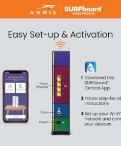ARRIS SURFboard SBG7400AC2 DOCSIS 3.0 Cable Modem & AC2350 Wi-Fi Router , Approved for Comcast Xfinity, Cox, Charter Spectrum & more , Four 1 Gbps Ports , 800 Mbps Max Internet Speeds Cable Modem Router - DOCSIS 3.0 AC2350 23 614FIoZfklL 1