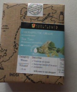 Soulflower Organic Tea Tree Essential Oil for Oily Skin & Itchy Scalp- Melaleuca Alternifolia- 100% Pure, Natural, Vegan, Cruelty Free, Premium Quality, Aromatherapy, Diffusion, 30ml/ 1 fl oz 1 Fl Oz (Pack of 1) 33 614HFidnlTL 4