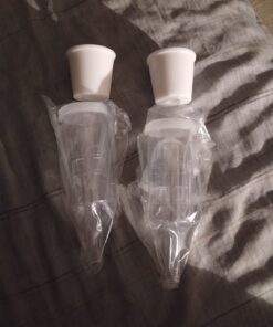 Fastrack 3 Piece Airlock for Fermentation | Hydrolocks for Fermenting Wine and Beer with Drilled Rubber Stopper | Durable Carboy Bung with transparent Airlock Set used for Fermentation | Set of 2 6 614Hc NC9L