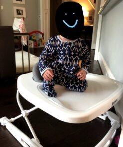 Joovy Spoon Baby Walker & Activity Center Featuring Three Adjustable Heights, Tough Luggage Grade Seat Material, and 30 lb Weight Capacity - JPMA Safety Certified (Charcoal) Charcoal 52 614HrtAiyFL 1