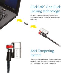 Kensington K64637WW ClickSafe Keyed Laptop Lock for Business 17 614Hwas4IjL