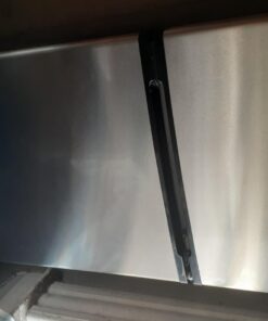 Midea WHD-113FSS1 Compact Refrigerator, 3.1 cu ft, Stainless Steel Double Door 46 614JWEywXL