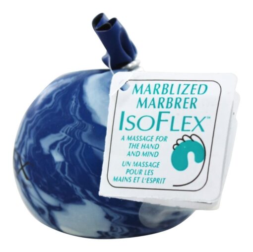 Isoflex for Stress Relief and Hand Exercise Marblized Assorted Colors,(1 Pack)