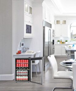 RCA RMIS1530 Freestanding Beverage Center Cooler Fridge Fits Wine, 110 can or 36 bottles, Black 7 614M25jIy2L