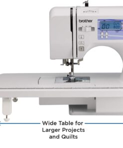 Brother Sewing and Quilting Machine, HC1850, 185 Built-in Stitches, LCD Display, 8 Included Sewing Feet 24 614MsCDD 7L