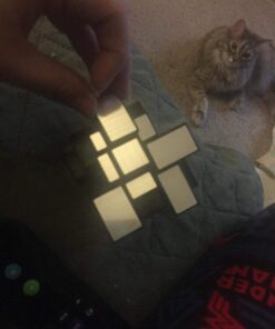 D-FantiX Shengshou Mirror Cube 3x3x3 Speed Cube 3x3 Mirror Blocks Cube Different Shapes Silver Cube 57mm 25 614NzJUeDxL