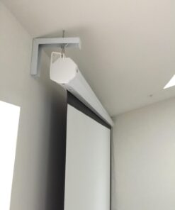 VIVO Wall Hanging 6" Adjustable L-Bracket Mount Plate Hook Kit for Projector Screens (MOUNT-PS01) White 27 614OlKNfMbL