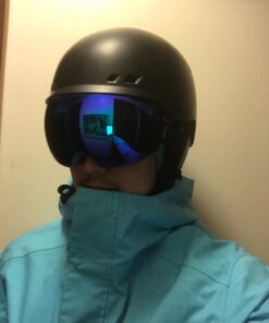 ZIONOR X4 Ski Goggles Magnetic Lens - Snowboard Snow Goggles for Men Women Adult A0 Vlt 13.67% Blue Lens Blue Frame 68 614Own62IML