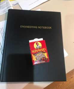 BookFactory Engineering Notebook/Engineer Graph Paper Notebook/Quadrille 4 X 4 Quad Ruled Book - 96 Pages (.25" Lab Grid Format), 8" x 10", Black Cover, Smyth Sewn Hardbound (LIRPE-096-SGR-A-LKT4) 13 614PNSFSzAL