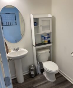 Sauder Caraway Etagere/Pantry cabinets, L: 23.31" x W: 7.44" x H: 68.07", Soft White finish 46 614PizNqx6L