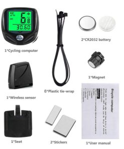 YS SY Bicycle Speedometer and Odometer Wireless Waterproof Cycle Bike Computer with LCD Display & Multi-Functions 31 614PmaJGrXL 1