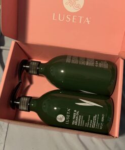 Luseta Tea Tree Shampoo and Conditioner Set with Argan Oil for Oily Hair Clarifying, Fighting Dandruff Sulfate Paraben Free for Men and Women 2x16.9oz 16.9 Fl Oz (Pack of 2) 40 614QUKYiZL