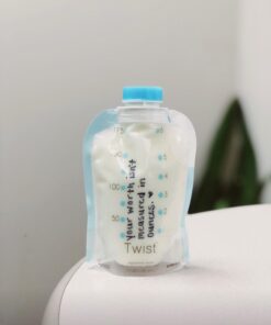 Kiinde Twist Pouch Direct-Pump Direct-Feed Twist Cap Breast Milk Storage Bags for Pumping, Freezing, Heating and Feeding, Pre-Sterilized, 6 Ounce, Pack of 40 6oz 6 Ounce (Pack of 40) 41 614QdSrrA1L