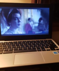 ASUS Chromebook C202 Laptop- 11.6" Ruggedized and Spill Resistant Design with 180 Degree Hinge, Intel Celeron N3060, 4GB RAM, 16GB eMMC Storage, Chrome OS- C202SA-YS02 Dark Blue, Silver 11.6" HD 61 614RSET9ujL