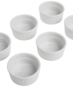 Norpro 4oz/120ml Porcelain Ramekins, Set of 6 11 614RWWXZ2pL