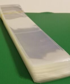 200 Pack 2" x 10" Clear Long Candy Cello Cellophane Treat Bags - 1.4mil thickness OPP Plastic Bags with 6 Mix Colors Twist Ties Perfect for Birthday Favor Candles Pretzel Icy Candy Popsicle 2'' x 10'' 24 614RafCD EL