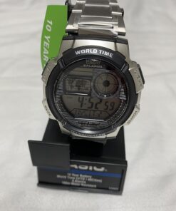 Casio Men's AE1000WD-1AVCF Silver-Tone Digital Watch 39 614UzxIoWxL