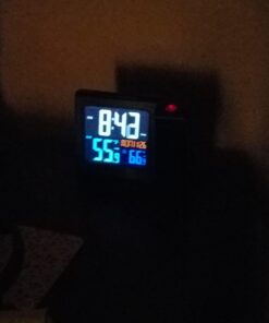 La Crosse Technology 616-146 Color Projection Alarm Clock with Outdoor temperature & Charging USB port Alarm Clocks 41 614Vgs1Xy2L