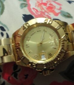 Invicta Men's Pro Diver 40mm Gold Tone & Rose Gold Tone Stainless Steel Quartz Diamond Accented Watch, Gold/Rose (Model: 12820, 12821) Gold-Tone/Silver-Tone 38 614W3 1YBjL