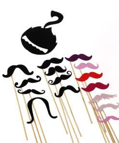 Tinksky Photo Booth Props DIY Kit Dress-up Accessories Party Favors for Wedding Party Reunions Birthdays,60 pieces 28 614WG1K3SzL