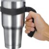 CHILLOUT LIFE Handle for YETI Cup 30 oz - Ozark Trail 30 oz Tumblers, Comfortable Replacement Handle for 30 oz YETI Tumbler & More (Black Handle Only) 30 oz - 1 Pack Black