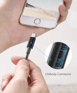 Anker 3.3ft Premium Double-Braided Nylon Lightning Cable, Apple MFi Certified for iPhone Chargers, iPhone X/8/8 Plus/7/7 Plus/6/6 Plus/5s, iPad Pro Air 2, and More(Black) 3.3 ft Black 1 12 614XcZGL2zL 1