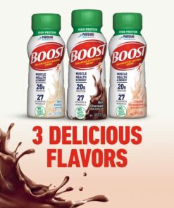 BOOST High Protein Balanced Nutritional Drink, Rich Chocolate, 8 Ounce Bottle (Pack of 24) 29 614YaSwiLmL