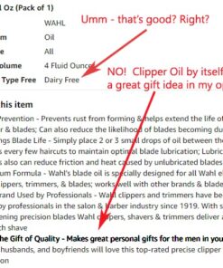 Wahl Premium Hair Clipper Blade Lubricating Oil for Clippers, Trimmers, & Blade Corrosion for Rust Prevention – 4 Fluid Ounces – Model 3310-300A 4 Fl Oz (Pack of 1) 25 614Zd kILqL