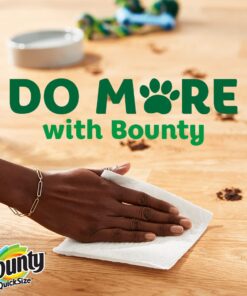 Bounty Quick-Size Paper Towels, White, 16 Family Rolls = 40 Regular Rolls 2 Count (Pack of 8) 34 614bcVdNFtL