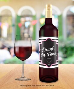 Pixelverse Design Bachelorette Wine Bottle Labels - 4" x 5" (6 pack) Bridal Shower Party Favors Gifts Bridesmaids Engagement Wedding Decorations Bride Maid of Honor Reception 27 614bxiA1SZL