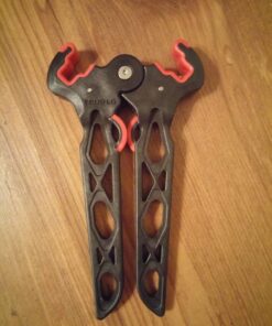 TRUGLO Bow Jack Lightweight Durable Portable Folding Bow Stand for Bowhunting w/Integrated Finger Tabs & Overmolded Rubber Grips Standard Leg (7.5 in); Standard Limb (2.75 in) 35 614d0KpSTL