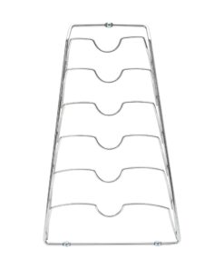 Organize It All Wall Cabinet Door Mounted Pot Lid Rack | Metal Wire | Dimensions 10.63" x 4.00" x 16.63" | Kitchen Storage | Sliver Chrome 30 614dGuh6CS