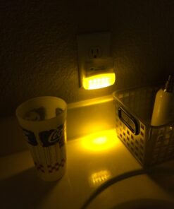 Maxxima LED Night Light with Dusk to Dawn Sensor - Featuring 25 Lumens, Plug In, Ideal for Bedrooms, Bathrooms, Basements, Hallways, and Senior Living, Amber Light - 2 Pack Amber - 2 Pack 25 614gCbcvXhL