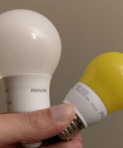 TCP 5W Equivalent LED Yellow Bug Light Bulbs, Non-Dimmable 1 Count (Pack of 1) 31 614gUX gG5L