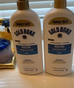 Gold Bond Healing Hydrating Lotion, 20 oz., With Aloe, Moisturizes, Immediate 24-Hour Hydration 20 Ounce (Pack of 1) 26 614gaHtqjkL