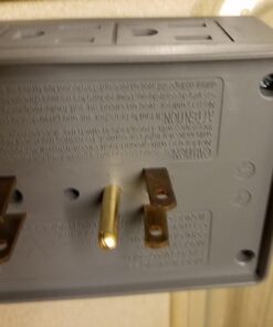 2 Side Entry 6-Way Electrical Socket Outlet Splitter In-Wall Tap Adapter In Grey 36 614hHpayM5L