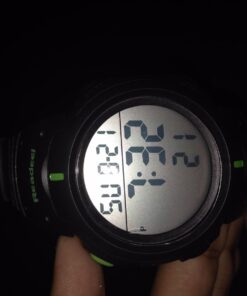 Readeel Men's Watches RE-1068 Rubber Band Digital Watch EL Backlight Outdoor Sport Watch Multifunction Watch For Men, Green 14 614kHZgmplL