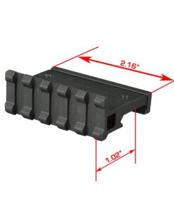 Lion Gears Low Profile Tactical Picatinny/Weaver 90 Degree Angle Pro Mount, 2.16" Long with 5 Slots 5 614kvxQVJbL