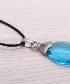 SAO Sword Art Online Yui's Heart Pendant Necklace for Asuna Yuuki cosplay - Black/Blue Crystal 7 614lAdwP66L