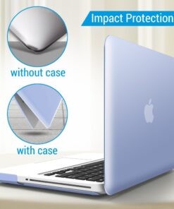 IBENZER Compatible with MacBook Pro 13 Inch case A1278 Release 2012-2008, Plastic Hard Shell Case with Keyboard Cover for Apple Old Version Mac Pro 13 with CD-ROM, Serenity Blue, P13SRL+1A For Previous Generation MacBook Pro 13'' A1278 29 614lqxrUGFL